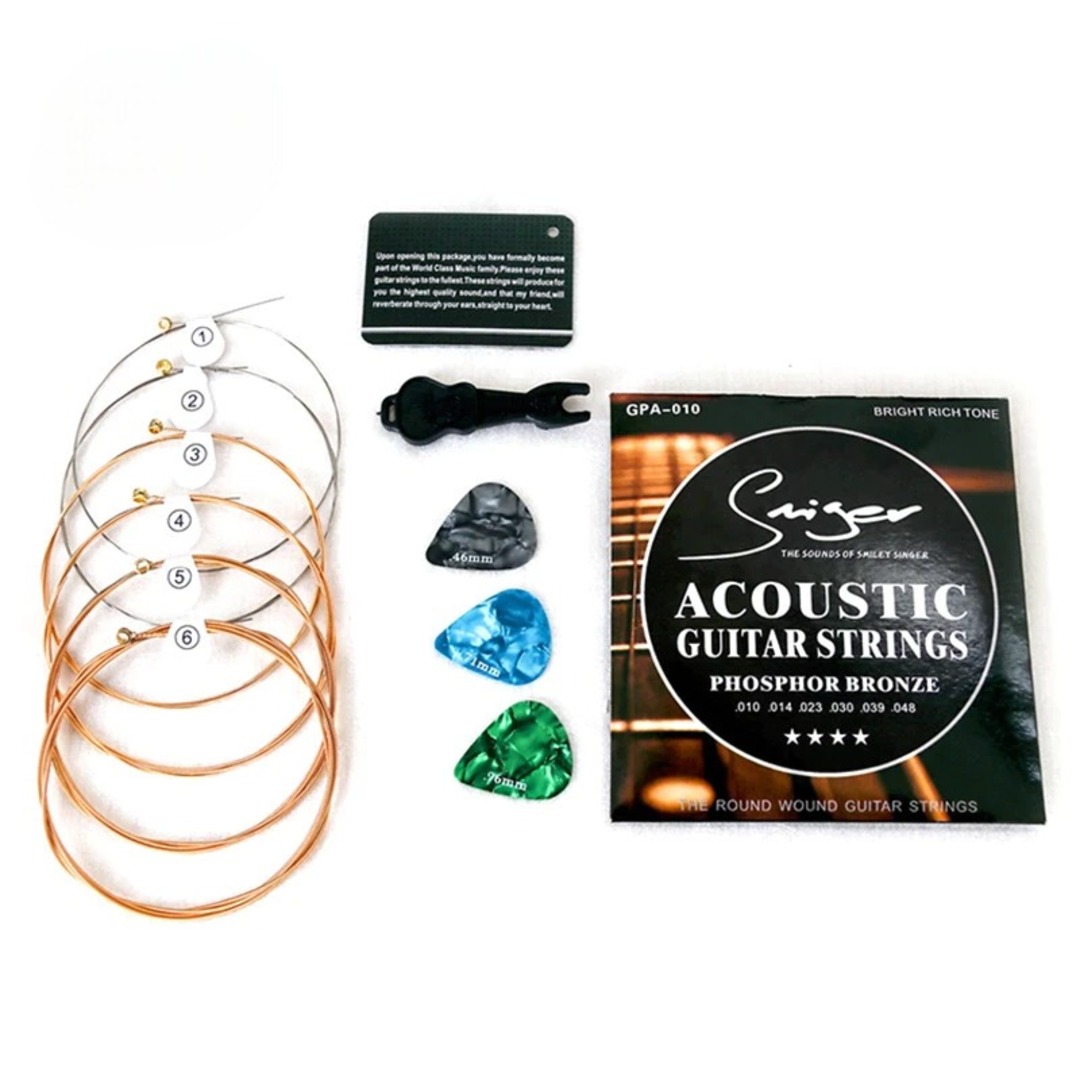 CUERDAS GUITARRA ELECTROACUSTICA SMIGER 0.11 – foto 2